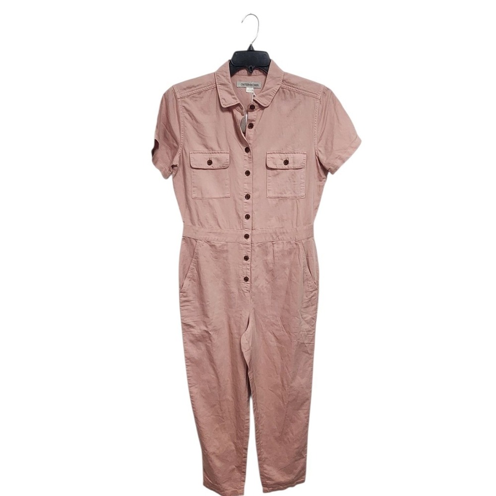 Outerknown One Piece Jumpsuit Rose Pink Front Women's S P